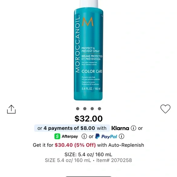 Moroccanoil Color Care Spray in Teal - Picture 2 of 2